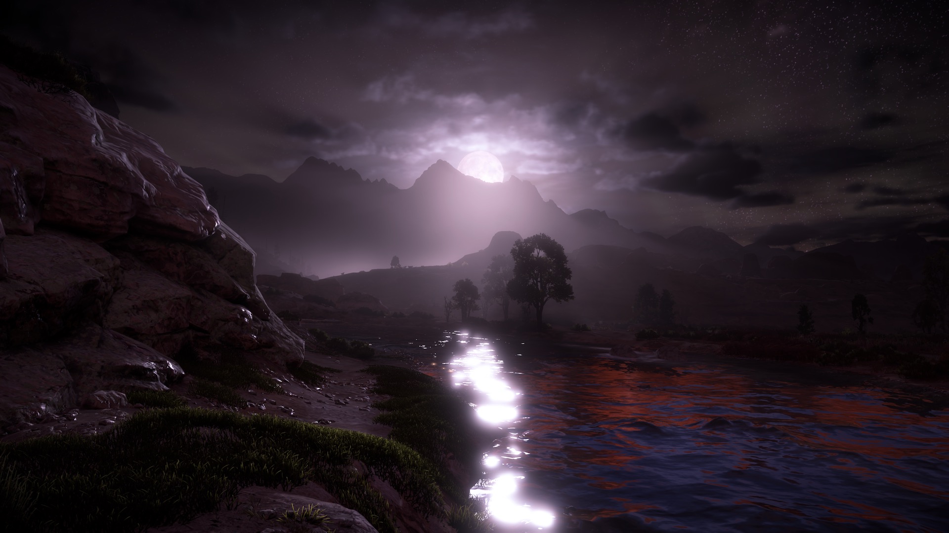 Spooky night scene Spooky night scene