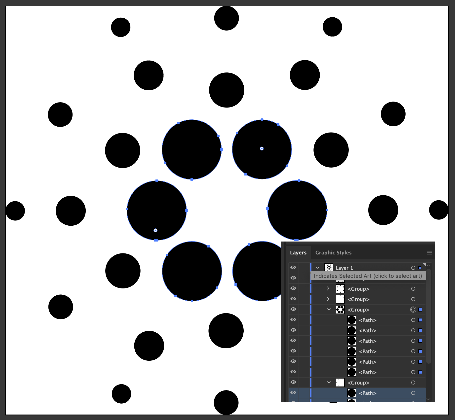Grouping in Illustrator